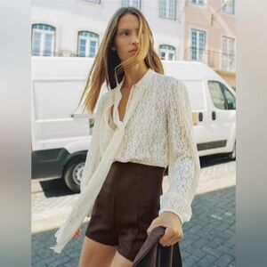 NWT Zara Woman Bloggers Fav TIED COMBINATION SHORT JUMPSUIT Size M Medium